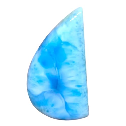 Cabochon en larimar naturel 44x23mm pour création de bijoux uniques