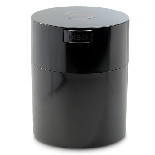 Coffeevac 1/2 lb - The Ultimate Vacuum Sealed Coffee Container Black Cap & Body
