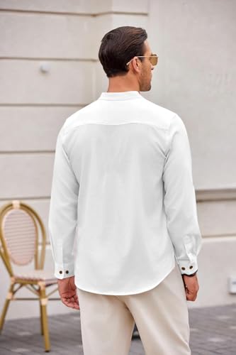Image of Zombom Men's Kurta || Chinese Collar Long Sleeves || Straight Hip Length Kurtas || Short Kurta for Men || for Festival || Function || Occasion Wear Fancy Kurta for || Best Gifts for Men
