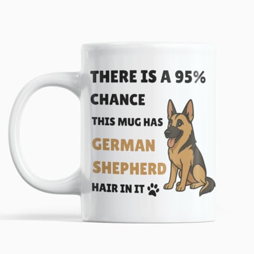 Gift Island German Shepherd Gifts - German Shepherd Mug - Gifts for Dog Lovers - Dog Mum & dad Mug - for Birthday Christmas Father and Mothers Day Coffee Cup 11 oz