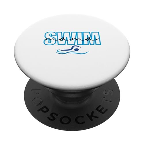 Swim Mom Funny Swimming Mother Swim Mama Swim Team PopSockets PopGrip Intercambiable