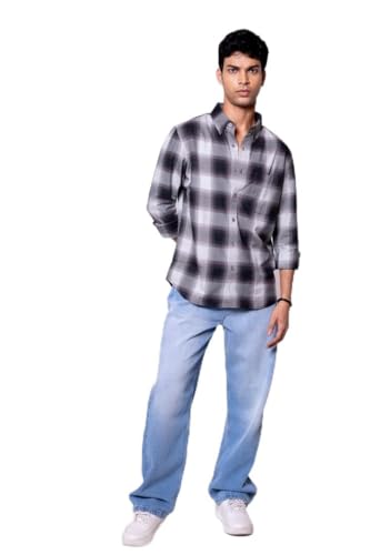 Image of Men's Regular Fit Reversible Checkered Shirt