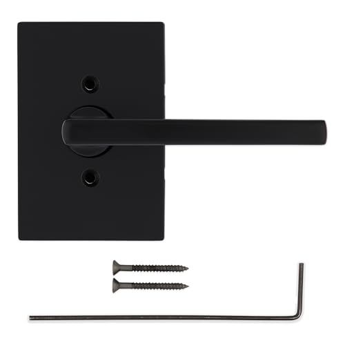 image for Kwikset Halifax Dummy Door Handle, Single Sided Lever for Closets, Fre