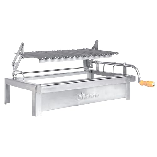Asador Argentino Mediano con Sistema Elevable Acero Inoxidable miniatura 2