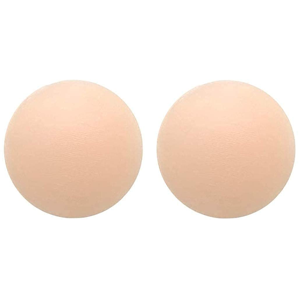 ngel Silicone-Women's Reusable Nipple Cover/Nipple Cover Bra Pad/Self Adhesive Soft Breast Pad - Pack of 2 Beige-picture-1