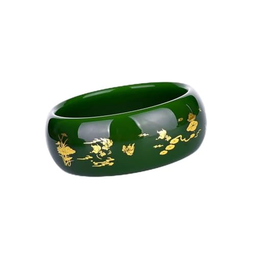 Bracelet jonc en jade authentique, accessoire bien-être au quotidien pour femme 60mm