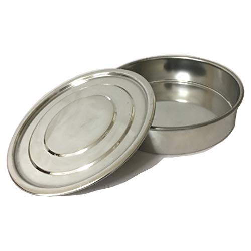 KimLab SS30 ?30cm Test Sieve Catch Pan and Lid,SS304