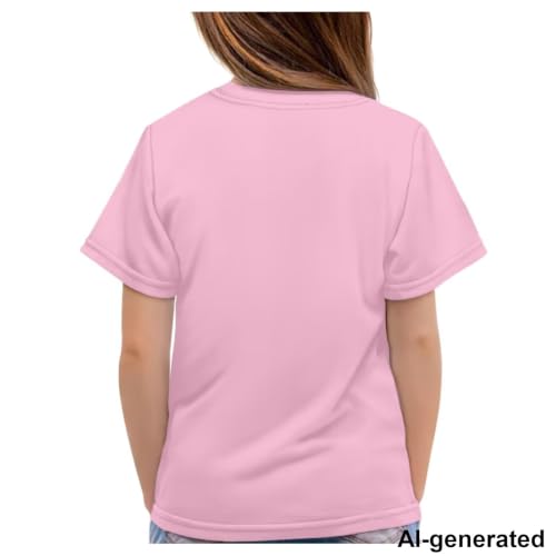 Image of Novelty 3D Graphic T Shirts for Kids Crew Neck Funny Animal Print Short Sleeve Girls Tshirts 3-16 Years