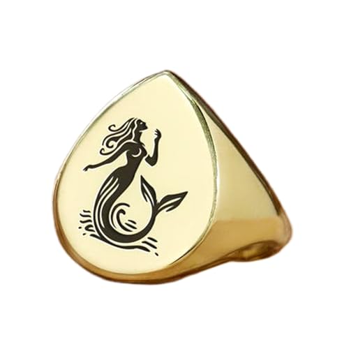 Bague sirène poire en argent vintage pour illuminer vos tenues