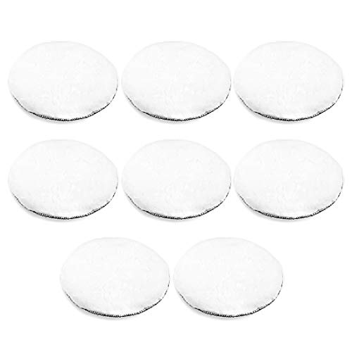 uxcell 7 Wool Polishing Pad Hook and Loop Buffing Wheel for Orbital Polisher Buffer 8 Pcs