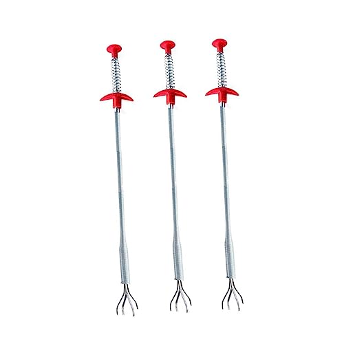 DOITOOL 3 Stück Abflussbürste Federklammer Haarabzieher