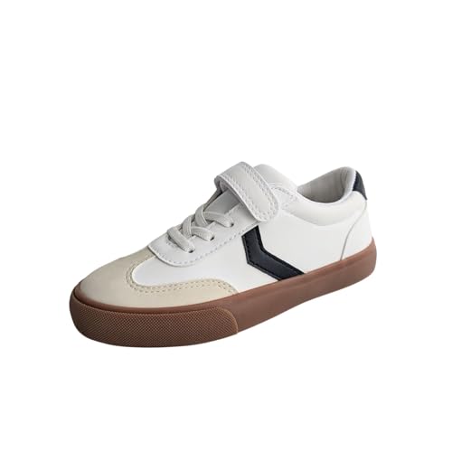 waddle wonder Boys Girls Low Top Slip on Strap Velcro Hook and Loop No-Tie Elastic Lace Casual School Walking Shoes Sneaker