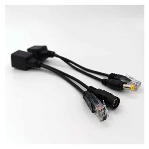 Adaptador POE, cable RJ45, inyector y divisor para fuente de alimentación de red Ethernet miniatura 6