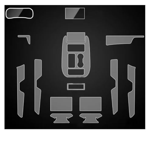 Film transparent TPU pour Hongqi HS7 2019-2022 protection console et navigation