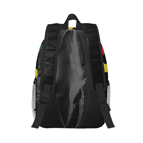 One Loves Jamaican Rasta Reggae Backpack 15 Inch Laptop Backpacks Casual Daypack Travel Rucksack Sport Backpack Adjustable Straps Work Bags for Gym Camping Hiking3