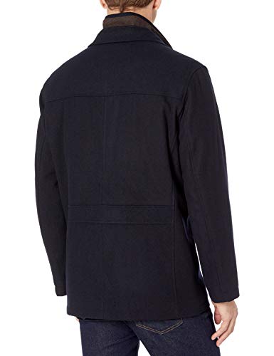 Image of LONDON FOG mens Wool Blend Car Coat With Bib