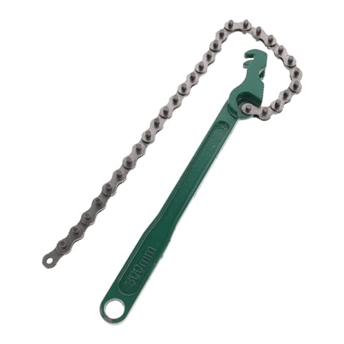 INOOMP Llave de Cadena Carbono Llave para Filtro Aceite Resistente Antideslizante Mango Cómodo para Filtro de Combustible y Aceite