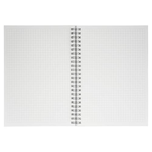 HULYTRAAT-Hardcover-Graph-Ruled-Spiral-Notebook-58-x-83-Inches-A5-Transparent-160-Page-80-Sheet-Square-Grid-Journal-AWPPS1