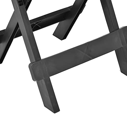 Table pliante d'extérieur gain de place - Petite table basse de jardin plastique robuste - 7