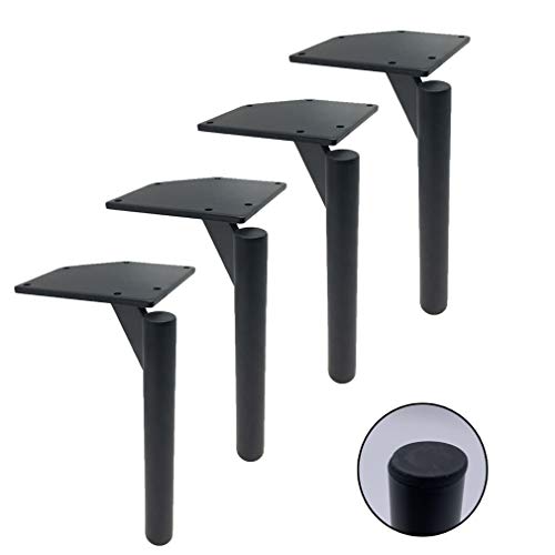HYGERX 4 Unids Muebles de Metal Patas, Sofá de Hierro Soporte Pies de Repuesto para Silla de Gabinete Silla de Mesa de Mesa Cover