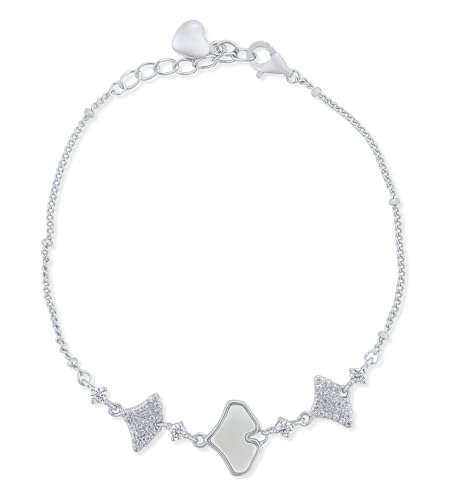 Image of KOURA 925 Sterling Silver Bracelet for Women & Girls | Sleek Adjustable Link Design | Timeless Silver Jewellery for Everyday Use, Work, Celebrations & Thoughtful Gifting