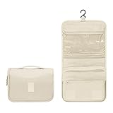 Luxtude Hanging Toiletry Bag for Women with Hanging Hook, Water-resistant Traveling Toiletries Bag, Portable Toiletry Travel Organizer Bag for Toiletries, Shower, Bathroom, Cosmetics Accessories etc.