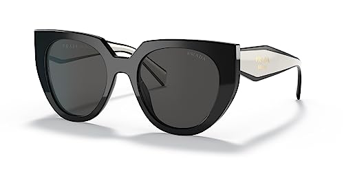 Prada PR 14WS Preto/Talco/Cinza Escuro Tamanho Único