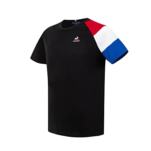 Le Coq Sportif Garçon Tee N°2 Le Coq Sportif Enfant Bat No 2 Manches Courtes T Shirt pour 14 A s Gar on Noir Blanc Bleu Rouge, Noir/N.o.w/B.electro/R.elect, ans EU