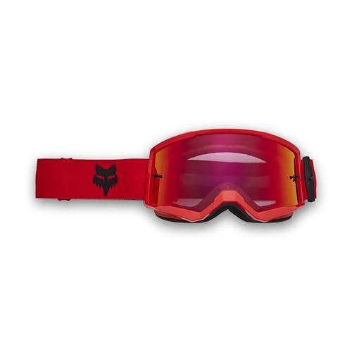 Fox Racing Unisex Main Motocross Dirt Bike Goggle, Fluorescent Red Spark, OS