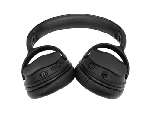 Image of Monoprice Wireless Over Ear Headphones - Active Noise Cancelling (ANC) Bluetooth 5.0, Extended Playtime, Qualcomm aptX Audio, 40mm Drivers, Black