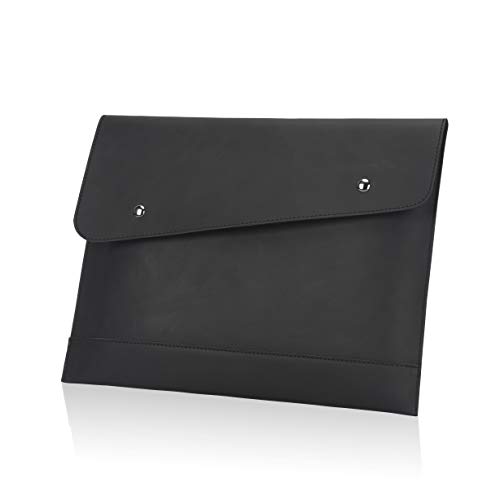 Image of Envelope A4 Documents Folder Case,Convenient Business & Conference File Pu leather Clutch Bag for Women and Men