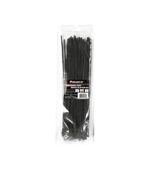 Black Polyamide Cable tie 6.6, Bag of 100, 4.8 x 430 mm, Ideal for securing and organizing Cables and Electrical Components