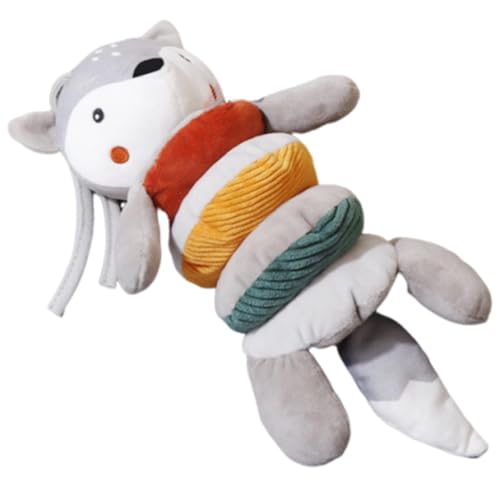 カーシートダングリングベル、ラトルベルの周りのベッド - ソフトキッズ感覚おもちゃ,カラフルな子供たちの手ベルの操り人形、家のためのベビーベッドアクセサリー、旅行