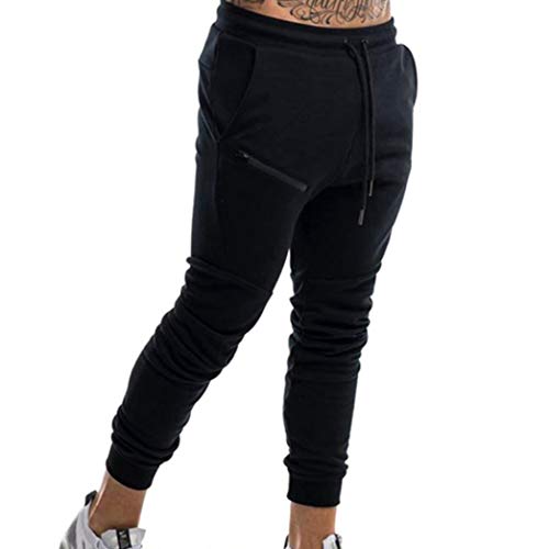 Pantalons décontractés pour Hommes Collants Course à Pied Fitness Confortable Respirant réglable Cordon de Serrage Taille élastique Pantalon de Sport Cover
