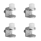 MroMax - Abrazadera para estante de cristal (2 unidades, 23 x 19 x 19 mm (largo x ancho x alto).