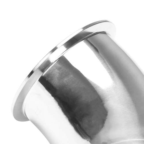 Image of DERNORD Sanitary Hose Barb Pipe Fitting 4 inch Tri Clamp (119MM Ferrule) 45 Degree Elbow Tube OD 4 inch /102MM