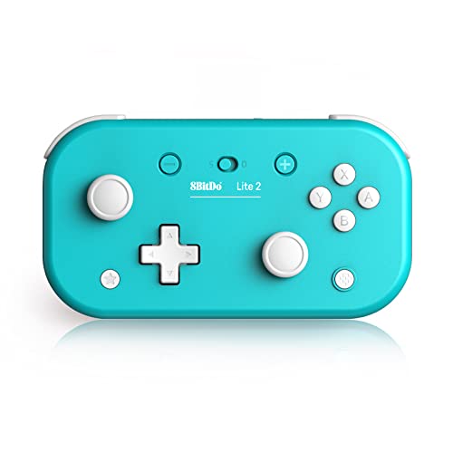 Nargos 8Bitdo Lite 2 Wireless Bluetooth Game Controller Gamepad for Nintendo Switch Switch OLED Switch Lite Android and Raspberry Pi (Turquoise Edition)