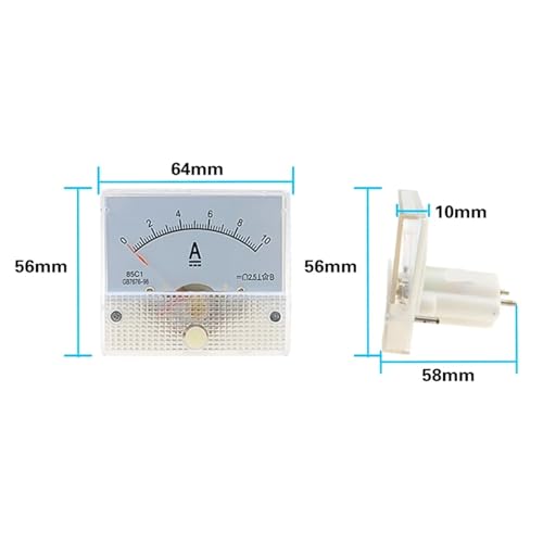 Voltmètre ampèremètre analogique 85C1 CC 30A pour panneau