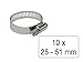 Produktbild MS-Warenvertrieb 10 STK Schneckengewindeschellen 25mm - 51mm Edelstahl VA rostfrei Klemme Schelle