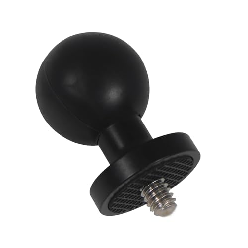 COZERI Para RAM Mounts B Tamaño B, adaptador de interfaz de cabeza esférica para cámara deportiva de 25 mm, soporte de tornillo 1/4, compatible con GOPRO Hero 9/10/11, soporte de cámara de bicicleta