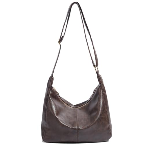 Vegan Leather Slouchy Shoulder Purse