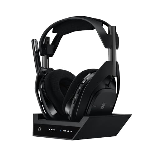 Logitech G Astro A50 X LIGHTSPEED Wireless Gaming Headset + Base Station, PRO-G GRAPHENE, PLAYSYNC across Xbox Series X|S + PS5 + PC/MOBILE Bluetooth, HDMI 2.1 Passthru - Black
