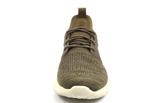 Skechers Men's Delson 3.0 - Cicada Sneaker, Khaki, 9 M US
