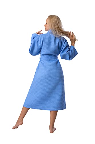 Image of BAGNO MILANO Women's Robes, Waffle Robes For Women, Turkish Cotton Bathrobes For Women