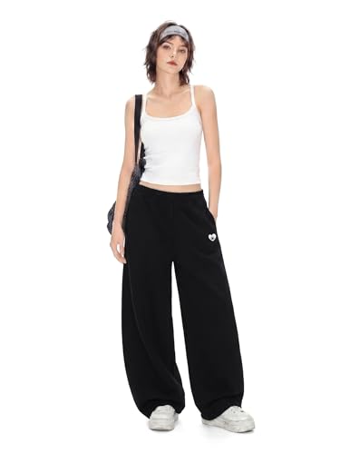Image of Aelfric Eden Mens Wide Leg Sweatpants Solid Arc Sweat Pants Open Bottom Casual Athletic Lounge Pants with Pockets