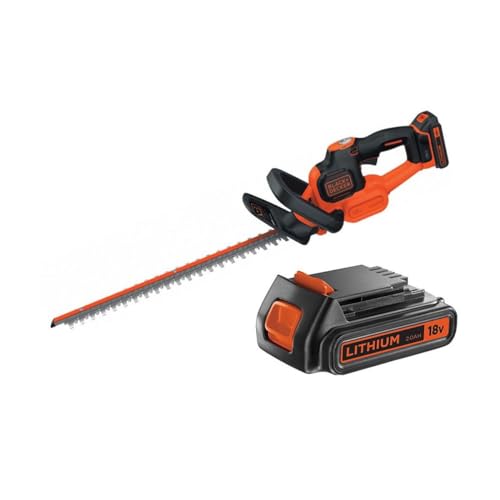 BLACK+DECKER Heckenschere Akku mit Schnellladegerät - Astschere...