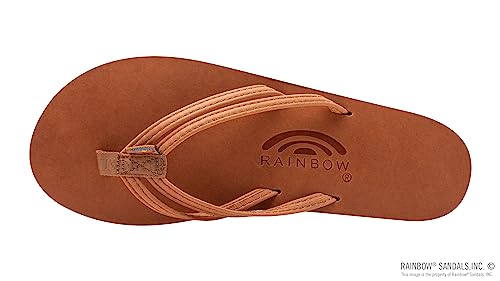 Image of Rainbow Sandals Ladies The Sand Piper Luxury Leather - Single Layer Arch w /Double Narrow 1 /3 inch Strap