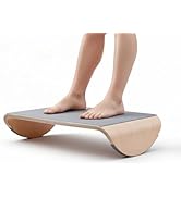ERGO COLLECT Wood Foot Rest Under Desk, Ergonomic Rocking Footrest with Solid Wood Base, Active S...