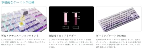 colleize AMICIS ゲーミングキーボード 日本語配列 80HE の商品画像 6