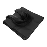 Ipetboom 50 Stück Mittlere Mattierte Einkaufstaschen mit Schwarzen Schulterriemen Wiederverwendbare Tragetaschen für Damen Elegante für Bekleidungsläden und Einzelhandel